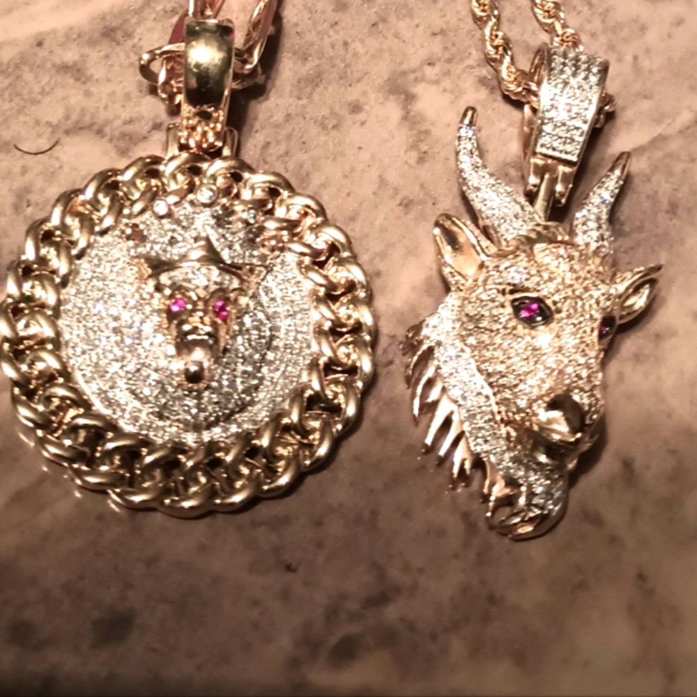 Lion Head and Goat Head